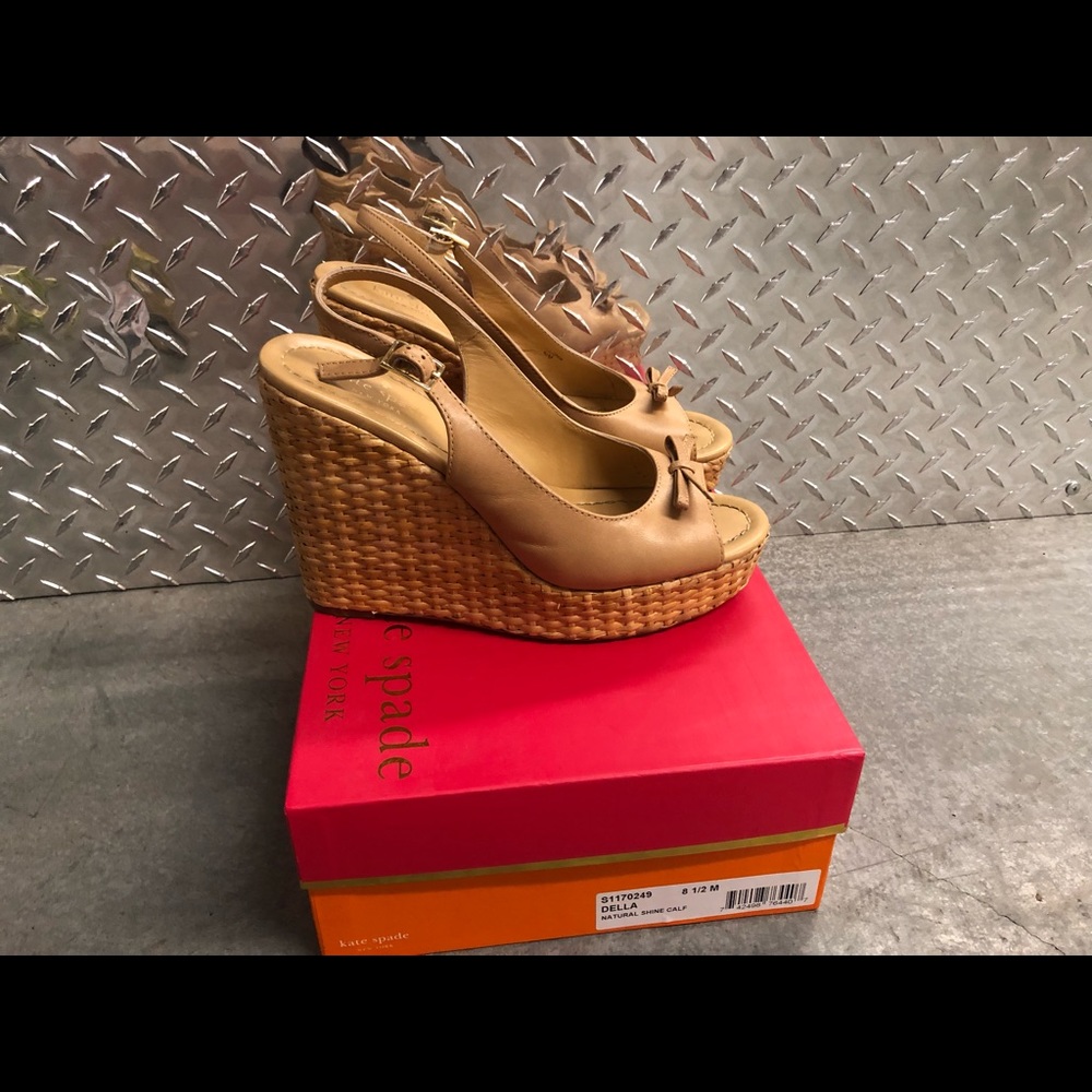 kate spade della wedge heels
